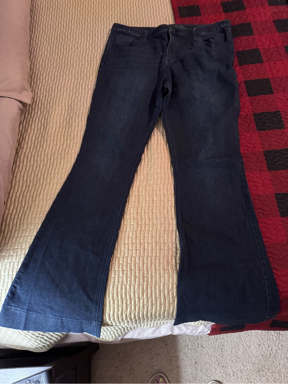 Mossimo Supply Co. Dark Blue High Rise Flare Jeans *VINTAGE* size 16